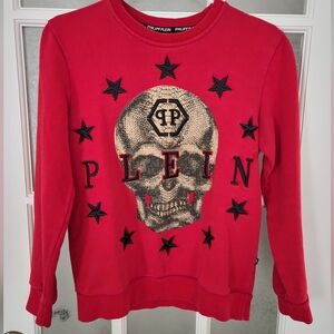 PHilipp Plein / Rhinestones Skull Sweater